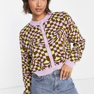 ASOS checkered sweater
